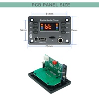 Modul Pemutar MP3 Nirkabel Dekoder MP3 Radio FM Papan Mikrofon