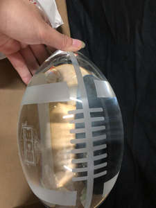 एचडीडब्ल्यू फैक्टरी थोक उच्च गुणवत्ता वाली क्रिस्टल बॉल कस्टम लोगो खेल प्रतियोगिता के लिए K9 क्रिस्टल फुटबॉल ट्रॉफी के साथ - Product Image 6