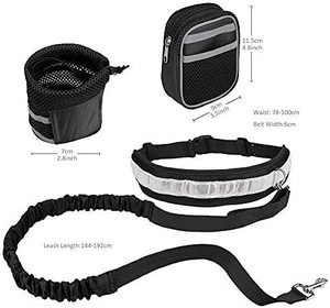 Set Guinzaglio e <span class=keywords><strong>Collare</strong></span> per Cani in Nylon <span class=keywords><strong>Hans</strong></span>-Free di Alta Qualità, con Borsa, Riflettente e Regolabile, Ideale per la Corsa - Product Image 5