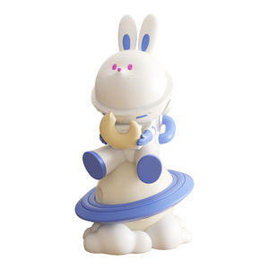 Planet Rabbit Floor Ornament Synthetic Resin Contemporary Living Room Decoration Single Piece Package - Product Image 5