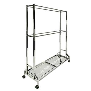 Roestvrijstalen Accessoires Display Rek Vlees Opknoping Rack Frame <span class=keywords><strong>Trolley</strong></span> Kar Metalen Droge Goederen Displayrek - Product Image 5