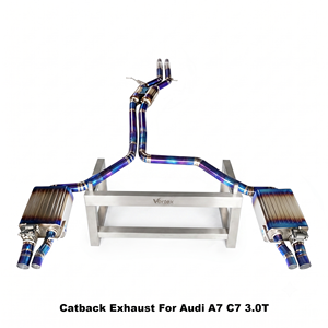 ท่อไอเสียไทเทเนียม Vortex Performance สำหรับ Audi A7 C7 3.0T ปี 2010-2018 พร้อมวาล์วสุญญากาศ ชุด Catback Tuning Muffler - Product Image 1