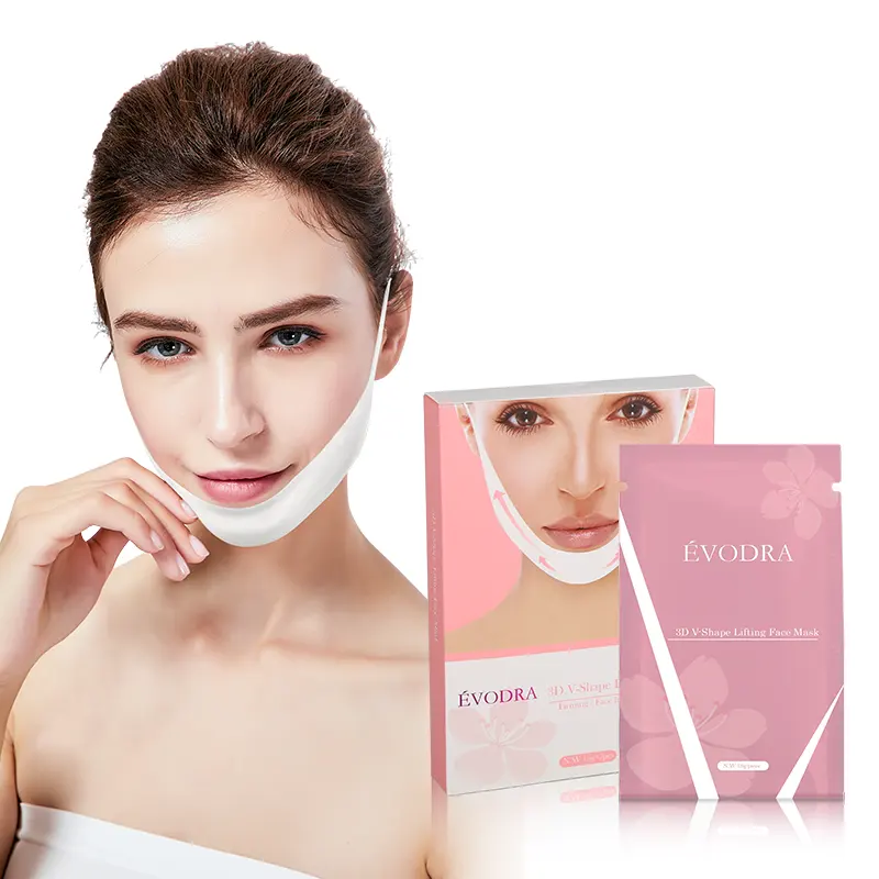 Hot Sale White Lifting Face Skin Care Double Chin Reducer V Shape Slimming V Line Mask