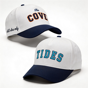 Gorras de Béisbol con Visera Corta y Logotipo Metálico, Gorra de Béisbol con Hoja de Roble Italiana, Gorra de Béisbol Personalizada con Parte Trasera Cerrada - Product Image 3