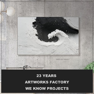 Arte Mural Grande Personalizado, Pintura Abstracta, Pintura al Óleo con Textura Pintada a Mano, Obra de Arte Moderna para Decoración del Hogar y Sala de Estar - Product Image 2