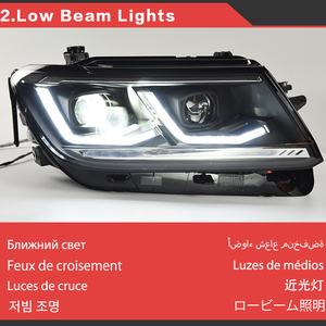 Per Volkswagen <span class=keywords><strong>Tiguan</strong></span> L 2017 2018 2019 <span class=keywords><strong>2020</strong></span> 2021 luce anteriore aggiornamento luce frontale a LED gruppo faro DRL - Product Image 4