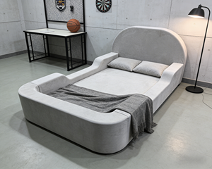 Divano Letto per Bambini in Tessuto Contemporaneo di Alta Qualità, Morbido e Sicuro, Ideale per Camera da Letto, Appartamento, Villa - Product Image 5