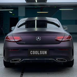 Cool Sun <span class=keywords><strong>Film</strong></span> d'emballage de voiture en PVC mat pinot <span class=keywords><strong>noir</strong></span> violet anti-rayures avec garantie de 3 ans d'épaisseur 0.11/0.13mm - Product Image 4