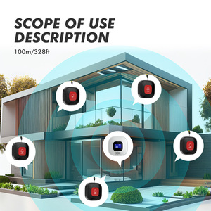 Khẩn cấp hoảng loạn Máy nhắn tin nút hệ thống báo động cho bệnh nhân người cao tuổi nhà thông minh tuya App Wifi SOS điện thoại di động cảnh báo hệ thống báo động - Product Image 4