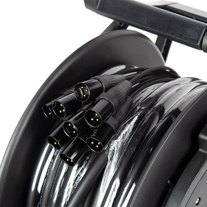 Snd532 Chuyên Nghiệp <span class=keywords><strong>Xlr</strong></span> Rắn Cáp Xe Đẩy Giỏ Hàng Với Khóa Trống Nhôm <span class=keywords><strong>Splitter</strong></span> Cho Sống Âm Thanh Sân Khấu Phòng Thu Âm - Product Image 6