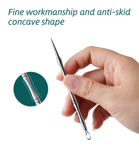 Stainless Steel <b>Blackhead</b> Acne Needle <b>Extractor</b> <b>Tool</b> 2 in 1 Pore Cleaner Face and Nose Manicure Use - Product Image 4