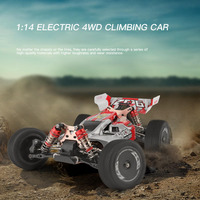 AiJH Coche RC de Aleación 1:14, 60 KM/H, Buggy de Derrape, Camioneta RC para Competición, Aficiones, Derrape, 4WD, RTR, Modelo de Carreras