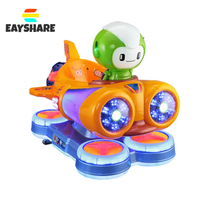 Machine de jeu de balançoire de voiture à bascule électrique à pièces dirigeable spatial mobile manèges pour enfants