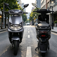 Moto électrique à deux places CKD SKD 10 pouces, 600/800W, vitesse 50 km/h, cyclomoteur électrique à pédales pour adultes, distributeur