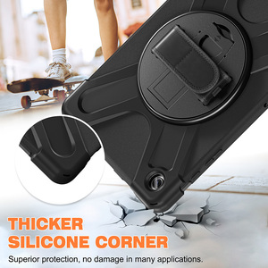 Shockproof Rugged Silicone <strong>Tablet</strong> <strong>Case</strong> For Samsung Galaxy Tab A9 Plus 11 Inch SM-X210 X215 Rotating Stand Shoulder Strap Cover - Product Image 5