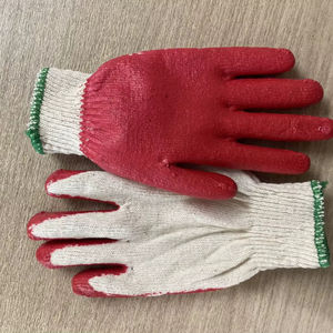 Gants de sécurité en coton latex enduit de caoutchouc vietnamien, anti-coupure, antidérapants, réutilisables, tricotés, 10 jauges, protection pour le jardinage - Product Image 1