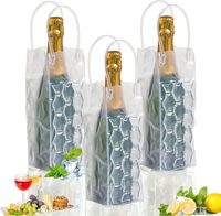 Sac isotherme à vin Sac de gel pour bouteille de bière Refroidissement instantané et garde votre boisson froide Garder au frais et refroidir le vin de champagne