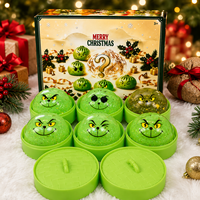 Nouveau jouet sensoriel anti-stress Grinch vert de Halloween, boule à presser à montée lente, jouet doux pour enfants et adultes, cadeaux de Noël