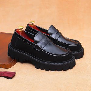 Chaussures plates décontractées et habillées pour hommes en cuir véritable respirant, légères, antidérapantes, idéales pour les affaires et les mariages en extérieur - Product Image 3