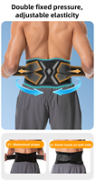 Ceinture de soutien lombaire élastique réglable pour soulager les douleurs du bas du dos et contrôler le ventre, pour hommes et femmes