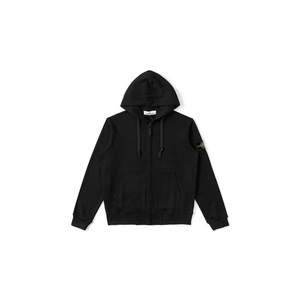 En gros <span class=keywords><strong>STONE</strong></span> 24ss <span class=keywords><strong>Sweat</strong></span>-shirt à capuche <span class=keywords><strong>zippé</strong></span> en coton uni, style veste décontractée streetwear, motif lettres <span class=keywords><strong>Island</strong></span>, coupe ample - Product Image 2