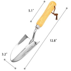 Transplanteur, truelle de jardin, truelle à main, acier inoxydable - Product Image 3