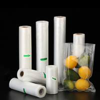 Rouleaux de scellage sous vide pour congélateur Sacs à texture de points en relief pour le stockage de la viande et des aliments Pochette de scellage thermique robuste