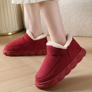 Stivali in Cotone da <span class=keywords><strong>Uomo</strong></span>, Scarpe Invernali da Casa con Suola Spessa in Camoscio, <span class=keywords><strong>Pantofole</strong></span> Unisex Morbide e Confortevoli per Donna - Product Image 2