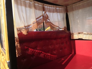 Carroza Real de Lujo con Esculturas, Vehículo Eléctrico para Bodas y Turismo, Carruaje para Parque de Atracciones en Venta - Product Image 6