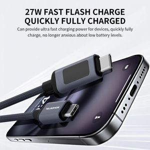 Nuevo <span class=keywords><strong>Cable</strong></span> Stock PD <span class=keywords><strong>Cable</strong></span> para <span class=keywords><strong>Samsung</strong></span> S25 A55 Carga Rapida 27W/60W <span class=keywords><strong>Cable</strong></span> de 2/1 para Android iPhone <span class=keywords><strong>Cable</strong></span> <span class=keywords><strong>Tipo</strong></span> <span class=keywords><strong>C</strong></span> Carga Rapida - Product Image 3