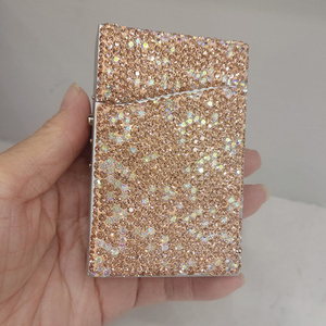 ÉTUI À CIGARETTES FLIP TOP aluminium 20S BLING strass (SW77225D) - Product Image 5