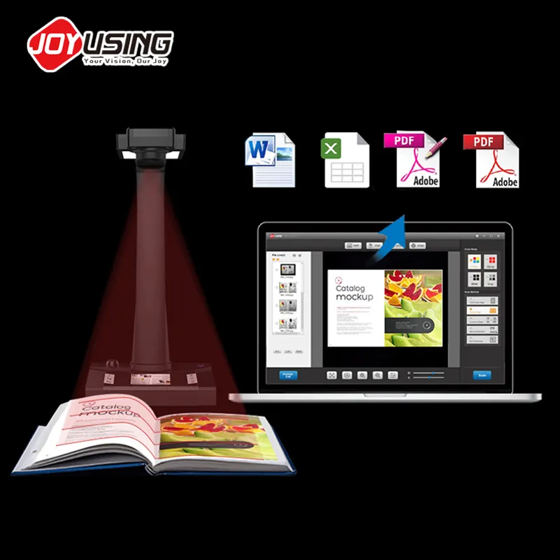 Industrial Automatic High Speed A3 A4 Portable Book Scanner Machine Profession Auto Smart For Easy Scanner Book