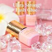 Lem Perekat Bulu Mata Profesional Tahan Air Cepat Kering dengan Formula Bebas Lateks untuk Sensitif, Label Pribadi OEM untuk Salon Rumahan