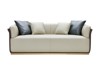 Fcfbfp — canapé en cuir blanc de Style Simple pour maison, nouveau design, meuble trois places de salon, sections