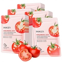 Masque en tissu hydratant à l'acide hyaluronique de tomate, nourrissant, éclaircissant, adoucissant, respirant, pour tous types de peau