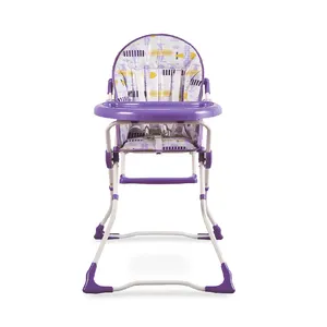 Wholesale Free Luxury Kids Baby Dinning Bouncer Feeding High Chair Purple For Children Grey