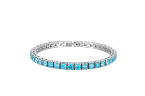 Brazaletes CZ Steel Iced Out Zirconia Cubic Chain 4mm 5mm Moda 18K Chapado en oro Moissanite Jewelry Cut Tennis Bracelet para <span class=keywords><strong>mujer</strong></span> - Product Image 1