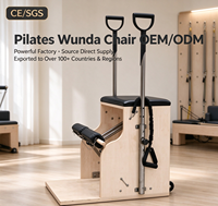 Kursi Pilates Wunda Kayu Maple MJD Fitness Silent Pedal yang Dapat Disesuaikan, Tahan Lama dan Multifungsi untuk Latihan Pilates