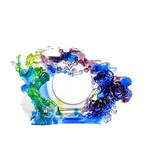 100% authentische handgemachte Kristallglas Kunst skulptur farbige Liuli <span class=keywords><strong>Craft</strong></span> Andere einzigartige Kristall Handwerk - Product Image 1