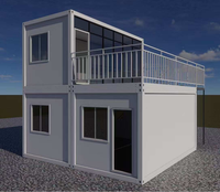 Maison conteneur préfabriquée en acier la plus vendue pour bureau portable et usage hôtelier de 20 pieds, design moderne
