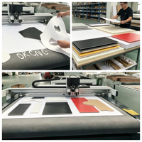 Machine de découpe CNC à couteau oscillant avec pompe et engrenage pour une utilisation facile sur les panneaux KT, la mousse PU et les matériaux d'emballage publicitaire