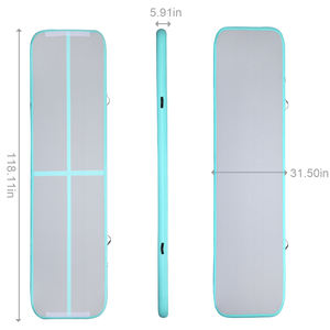 <span class=keywords><strong>Tapis</strong></span> <span class=keywords><strong>de</strong></span> gymnastique <span class=keywords><strong>gonflable</strong></span> Air Track à usage domestique avec pompe à air pour l'entraînement au yoga Cheerleading - Product Image 3