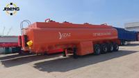 Semi-remorque citerne à carburant et semi-remorque citerne à huile de 50 000 litres en acier inoxydable pour le transport de produits en vrac