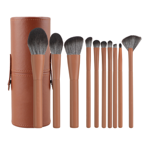 HMU Ensemble <span class=keywords><strong>de</strong></span> 10 pinceaux <span class=keywords><strong>de</strong></span> <span class=keywords><strong>maquillage</strong></span> <span class=keywords><strong>de</strong></span> haute qualité à poils doux avec logo personnalisé et support - Product Image 1