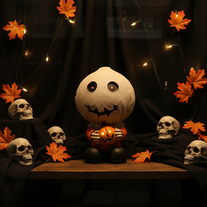 Statue KW en résine faite à la main, figurine fantôme lumineuse Halloween 2026, accessoire d'<span class=keywords><strong>horreur</strong></span> étanche, décoration durable pour maison hantée - Product Image 1