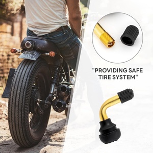 <span class=keywords><strong>Valve</strong></span> en laiton <span class=keywords><strong>à</strong></span> 90 degrés PVR60 PVR70 avec base en caoutchouc <span class=keywords><strong>à</strong></span> clipser pour VTT, scooter, moto - Product Image 2