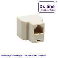 Dr. Lianky-Cable Répartiteur de câble réseau RJ45, Connecteur trois voies, Adaptateur un-vers-deux, Distributeur - Vente en gros disponible 100