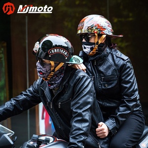 Mũ bảo hiểm xe máy kiểu mở mặt cổ điển, mũ bóng chày retro, mũ bảo hiểm nam nữ unisex, mũ bảo hiểm nửa đầu kiểu cổ điển mùa hè dành cho xe tay ga - Product Image 3