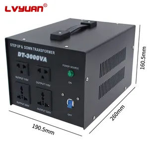 LVYUAN yüksek kaliteli voltaj transformatörleri elektrik adım aşağı trafo 220V - 110V 3000W trafo