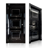 Portes intérieures en bois de Rose personnalisées, portes intérieures en bois massif insonorisé pour chambres à coucher, portes en bois dur pour hôtels